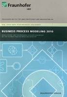 Cover IAO-Studie Business Process Modeling 2010