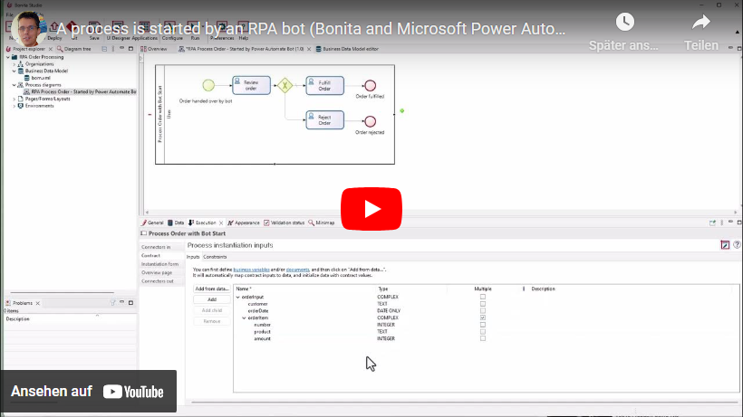 User Trigger The Rpa Bot BPMN in Action: An RPA Bot Starts a Process – Kurze Prozesse